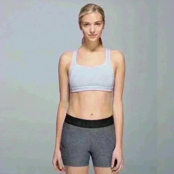 lululemon athletica Other - Lululemon Take 2 Bra
Wee Stripe Heathered Slate gray / Heathered Slate size 10